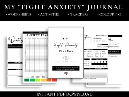 “My “FIGHT ANXIETY” Journal (Minimalistic Black)